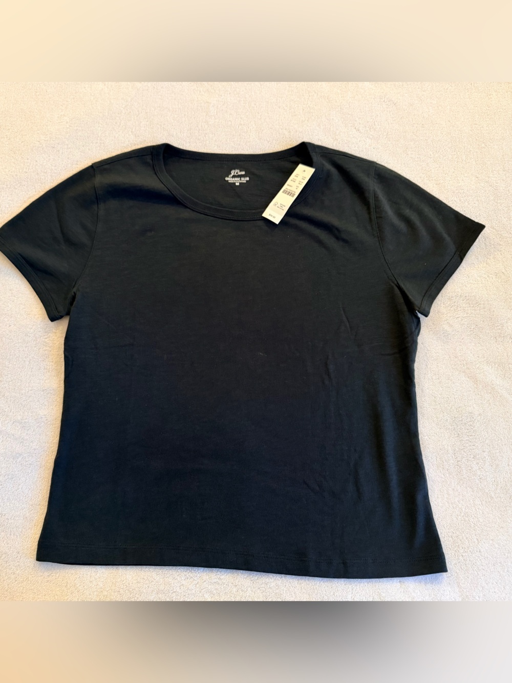 J. Crew Black Crewneck Short Sleeve Tee